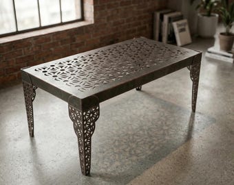 Sheet Metal Coffee Table Welding Project: Laser Cut DXF File (2mm)