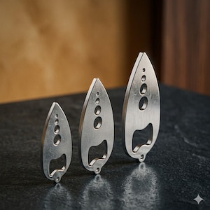 DIY Herb Scraper & Bottle Opener Kit: Plasma Laser Cut DXF Files