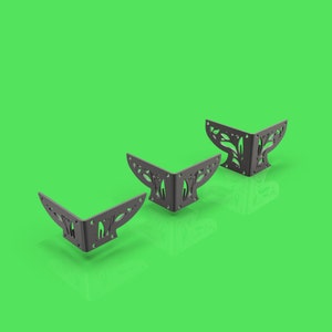 Metall Ecke für Möbelbein gemustert, digitale Dateien Download, DIY Kit, Projektvorlagen, Blech DIY Projekt