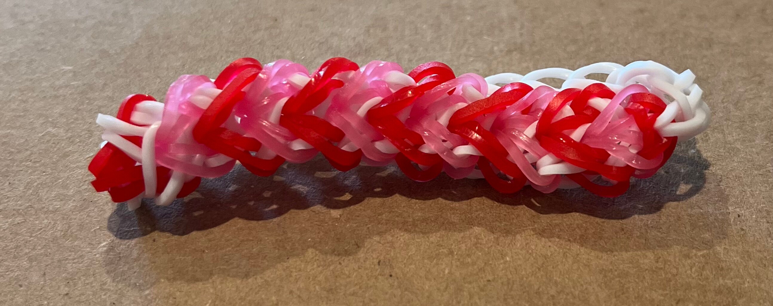 Happy Valentine's Day Rainbow Loom Bracelet