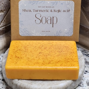 Shea, turmeric, and kojic acid soap