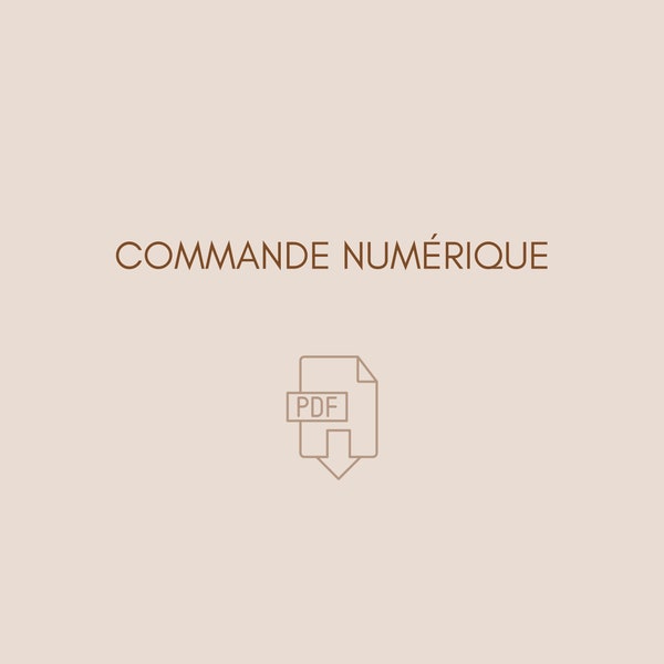 COMMANDE NUMÉRIQUE UNIQUEMENT