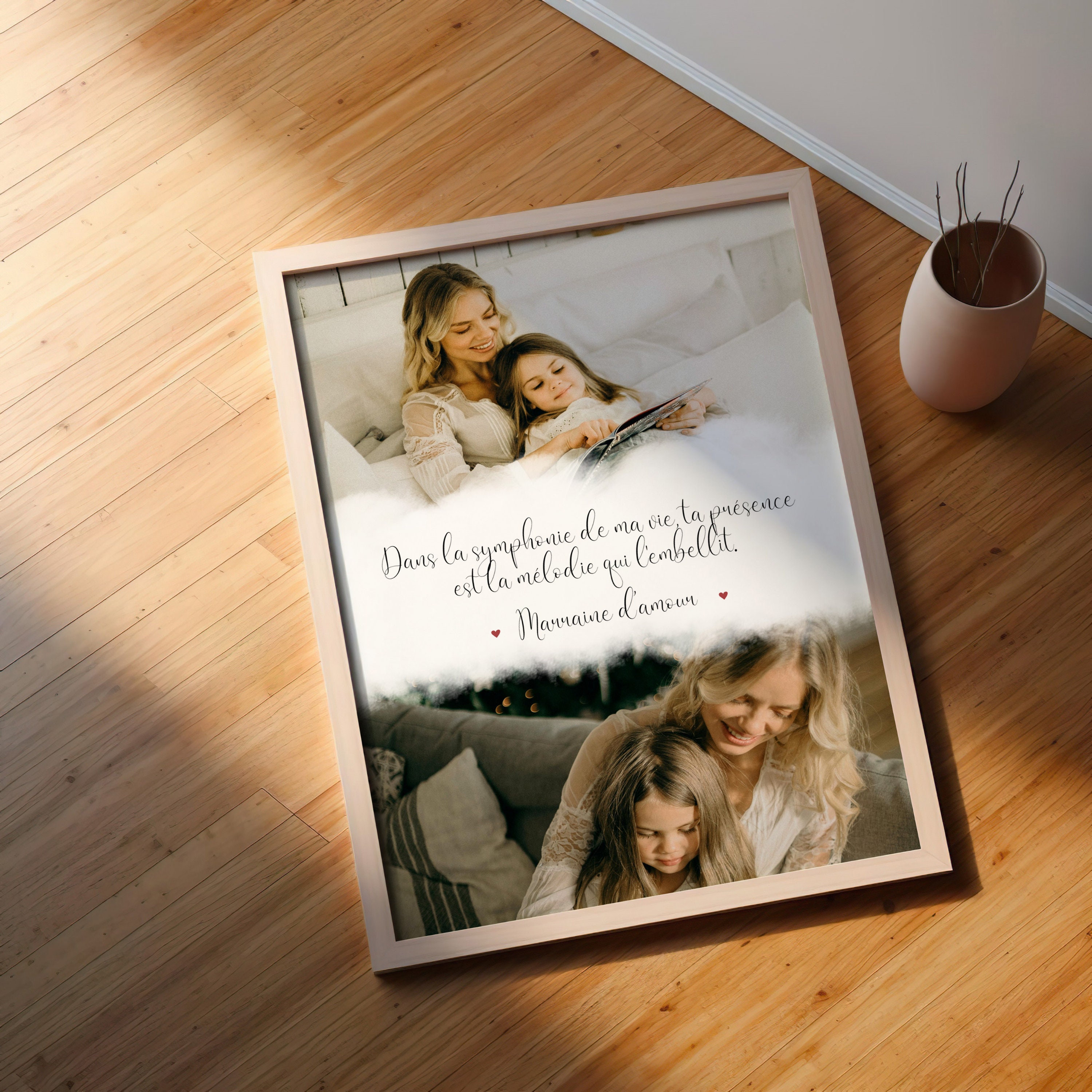 Cadeau Parrain Marraine / Cadeau Souvenir Baptême /personnalisé / Boule