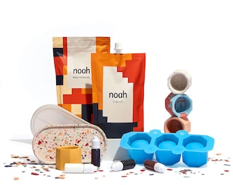 Jesmonite and Terrazzo DIY Crafting Kit – Includes Moulds and Pigments