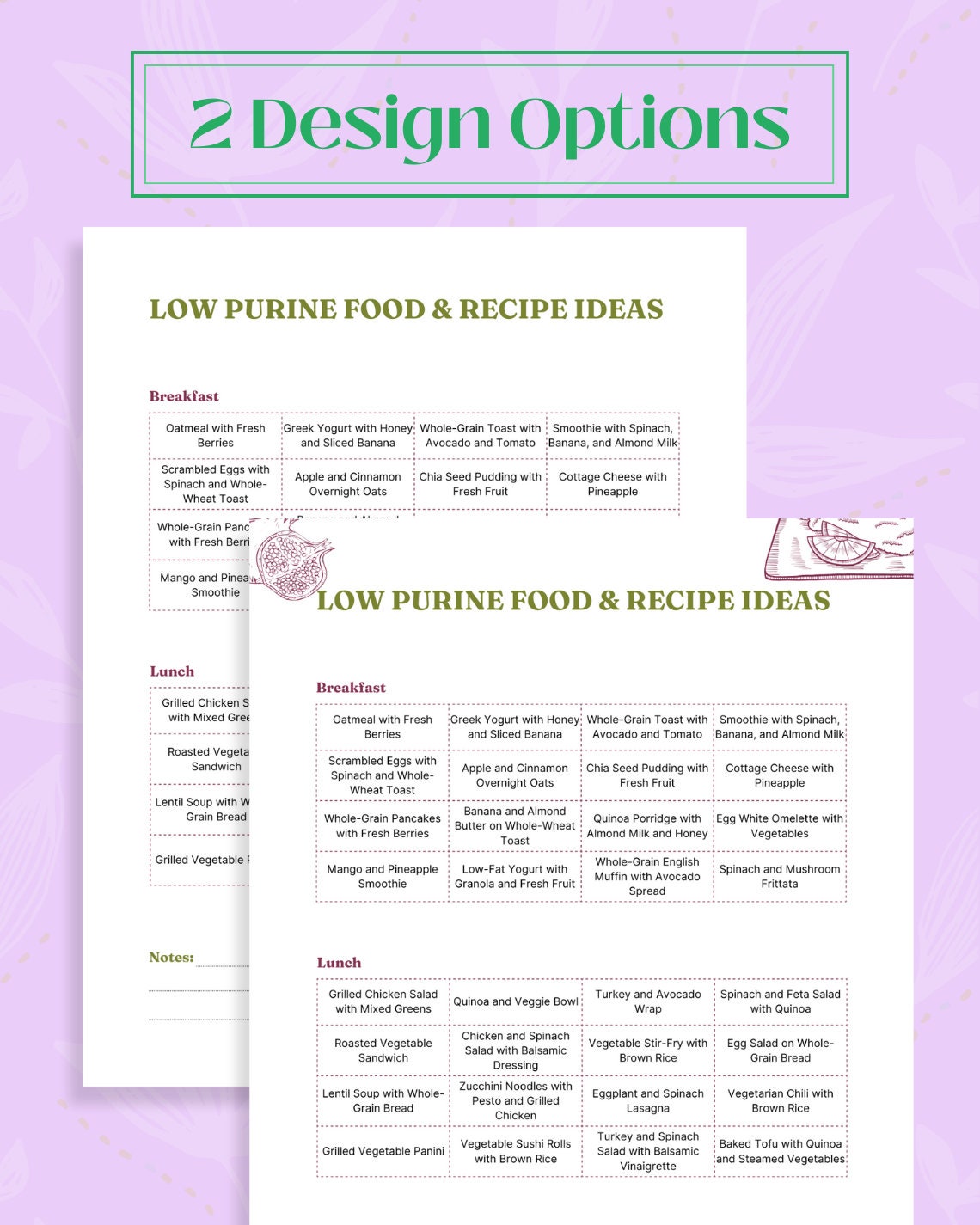 Low Purine Diet Plan | Low Purine Grocery List | Low Purine Food List ...