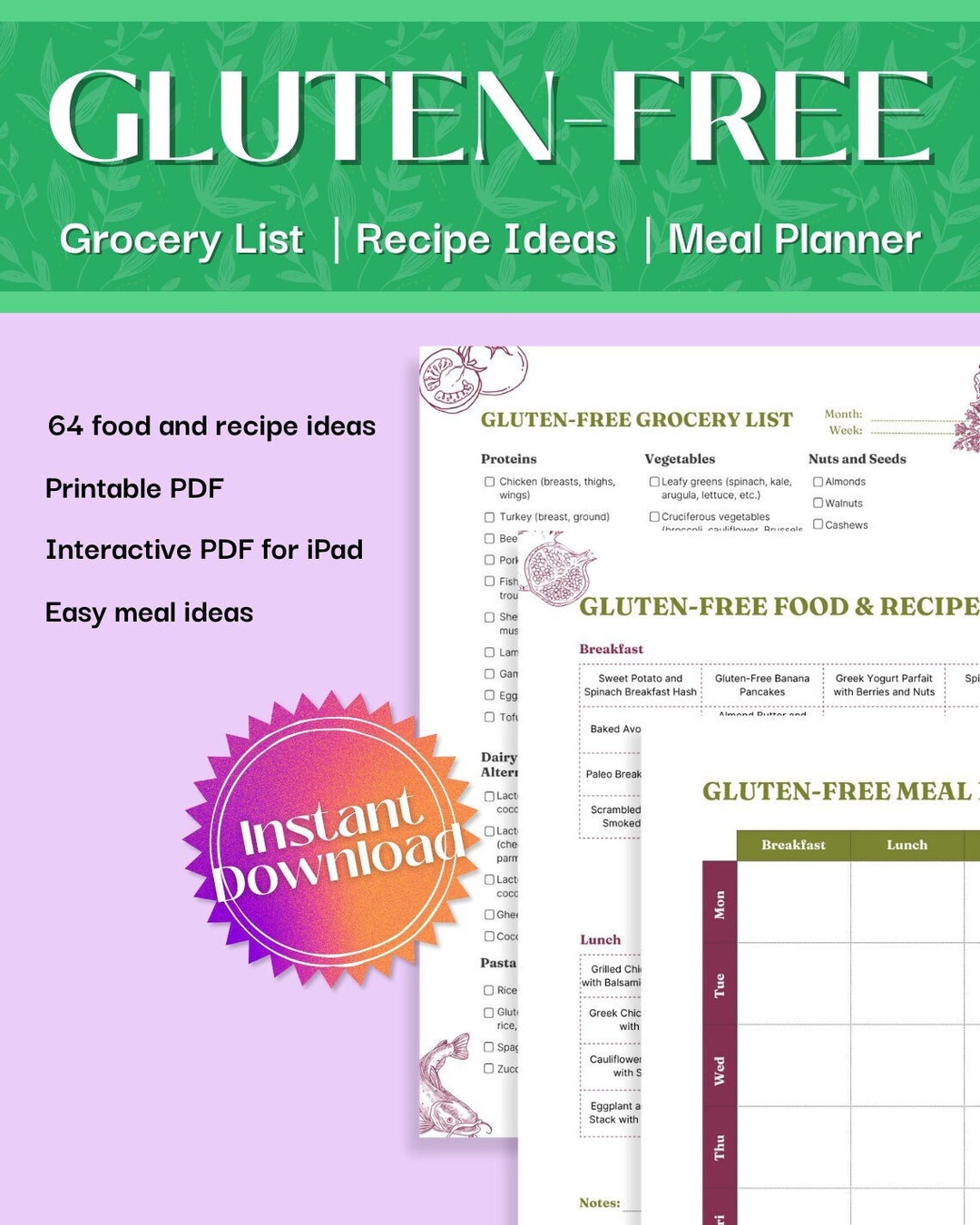 gluten-free-recipe-plan-gluten-free-grocery-list-gluten-free-food-ideas