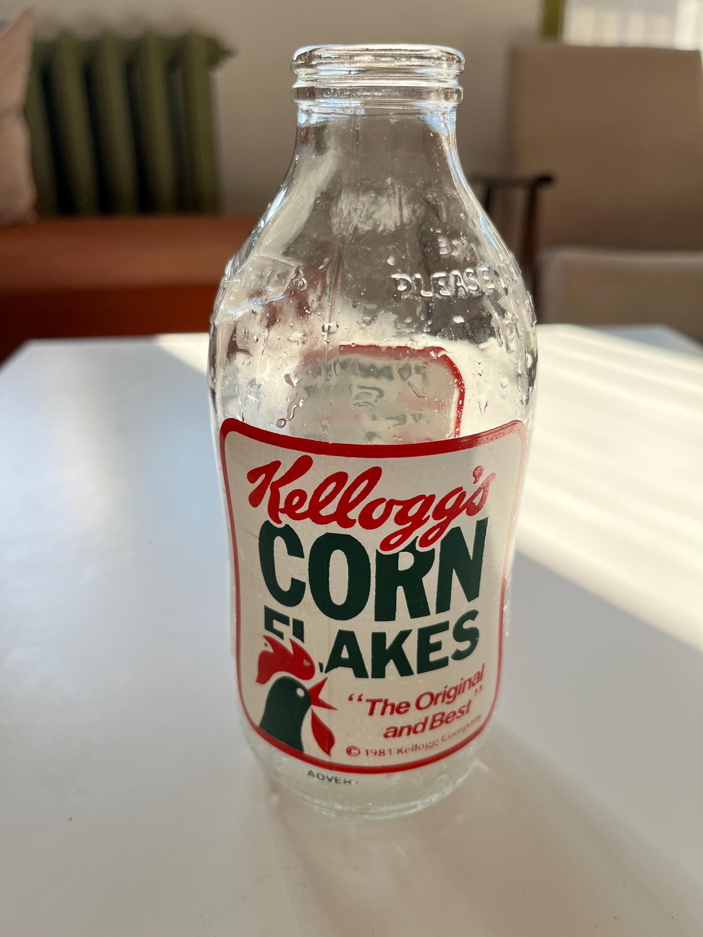 Kelloggs Milk Bottle - Etsy