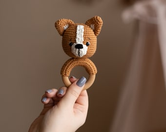 Custom New baby gift. Puppy toy. German Shepherd, Pug, French Bulldog, Golden Retriever, Goldendoodle, Beagle, Corgi, Dachshund.
