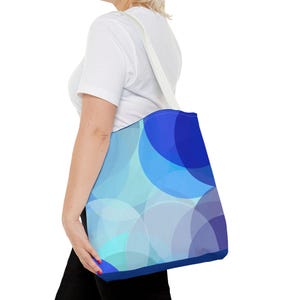 Tote Bag, 3 sizes, 5 color handle options,100% polyester,cotton handle