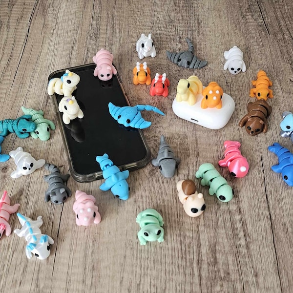 Party Favor Mini Articulated Fidget Gift 3d Printed Birthday Gift Mini Animals Pocket Pet Sensory Fun Easter Egg Filler