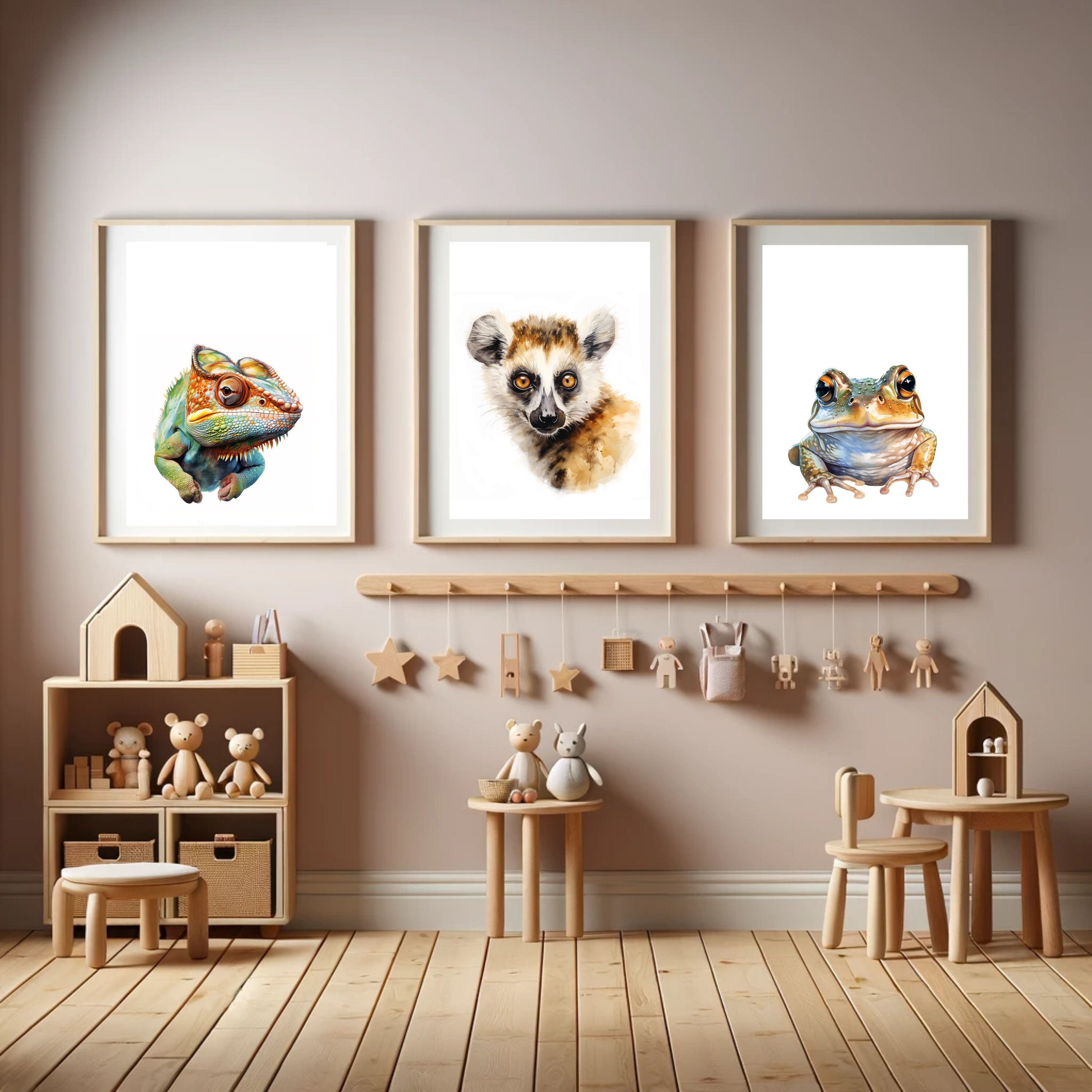 Frog Animal Print Montessori Inspired Printable Wall Art Digital Art ...