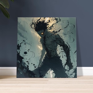 Canvas Print | Cursed Spirit Powering Up, Dark Fantasy Anime Art | Shonen Decor | Wall Art