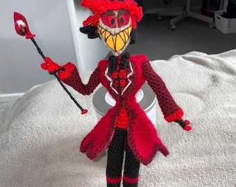 Alastor Crochet Patten- Digital pattern -Hazbin Hotel crochet plush pattern