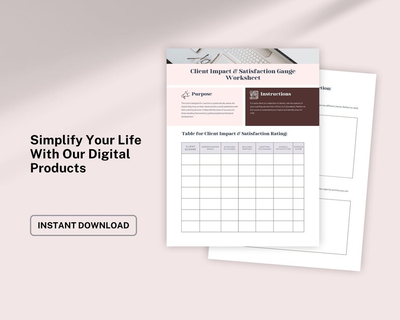 Coach Worksheet, CPD Worksheet for Coaches, Personal Development ...