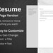 High School Resume Template, Professional Resume Template, Editable ...