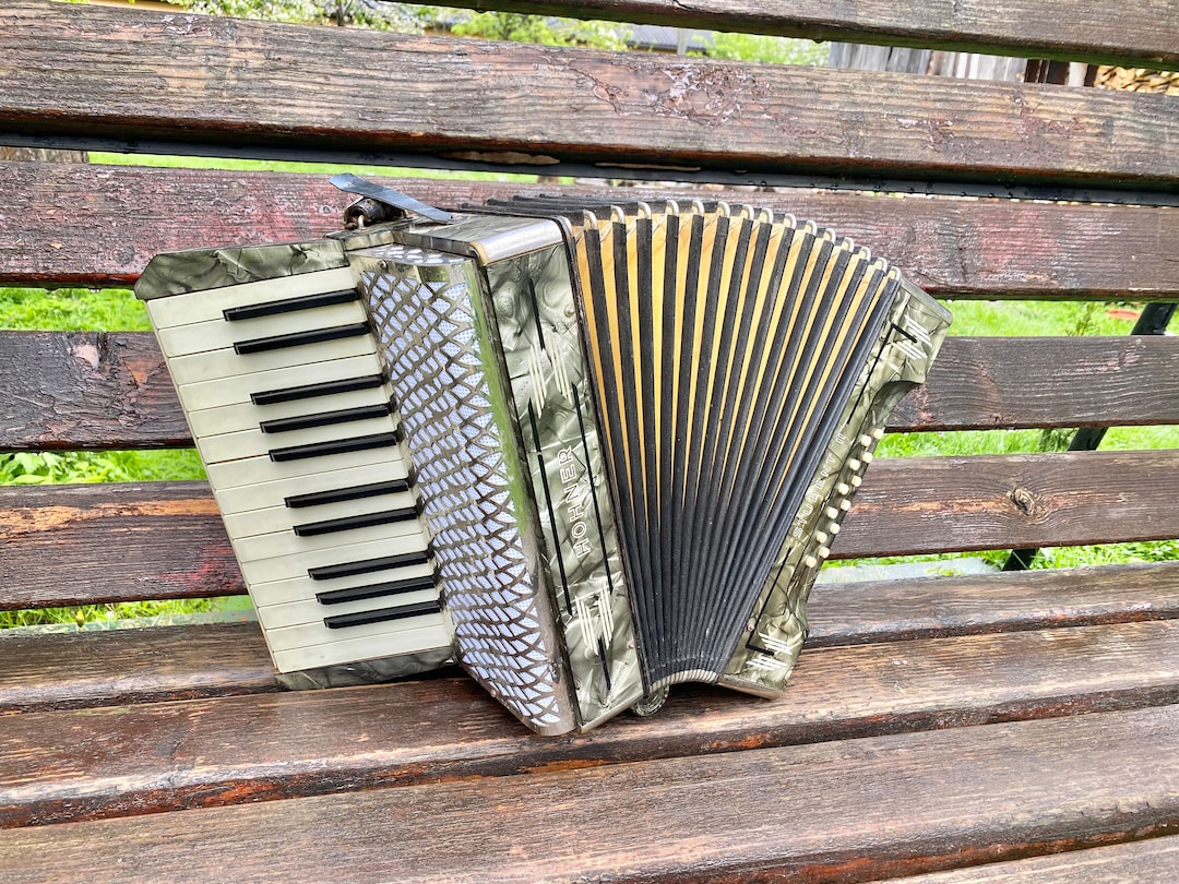 Vintage German Accordion Hohner Student 2, Children's Accordion, German