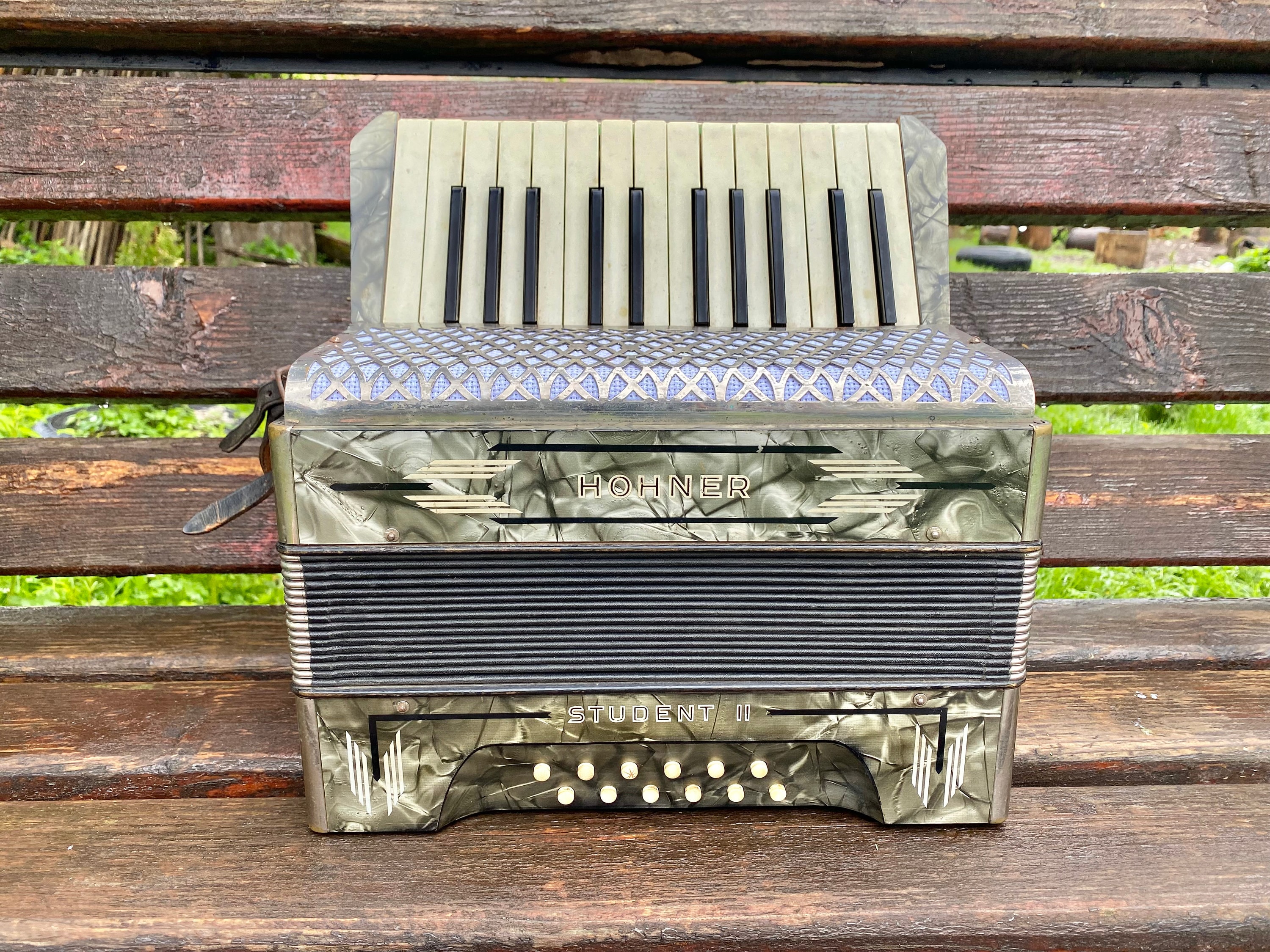 Vintage German Accordion Hohner Student 2, Children's Accordion, German