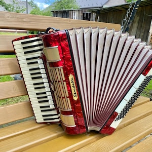 Vintage Stradella Accordion , 41 Keys , 120 Bass , Made in Italy , Fully Functional, 11+3 register,