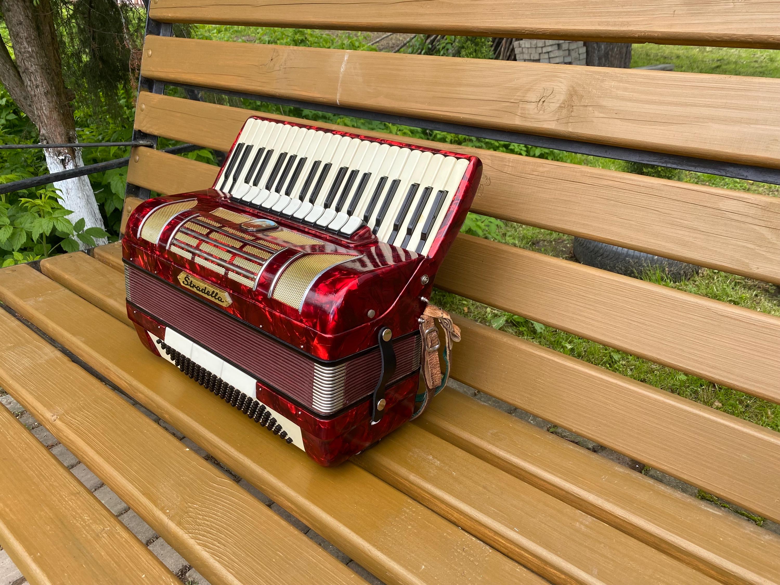 Vintage Stradella Accordion , 41 Keys , 120 Bass , Made in Italy