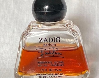 Zadig Emilio Pucci Parfum Splash Mini 15 ml Vintage 1970s Discontinued Womens