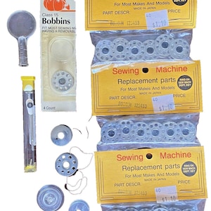23 Bobbins Metal Sewing Machine Universal 8 10 Hole Solid Vintage Lot New