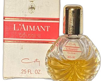 L'Aimant Coty Splash Cologne Mini 0.25 fl oz w/ Box Vintage 1950s 1960s