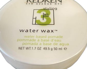 Original Formula Redken Water Wax 03 Styling Water-Based Pomade Discontinued NYC