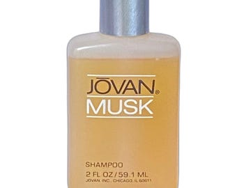 Jovan Musk Shampoo 2 fl oz Vintage Discontinued Jovan Inc Chicago IL USA Mens