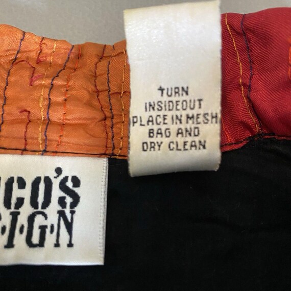 Vintage CHICOS Silk Shacket Patchwork Metallic Bu… - image 10