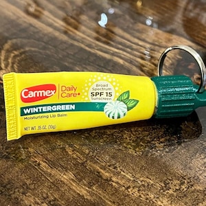 3D Printed Keychain Cap for Carmex, Tower 28 SOS, Blistex Medex