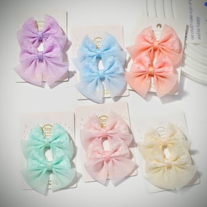 PICK 2 Baby  Kids Snap Clip, Baby Bows, Mini Bow Hair Clips, Baby Hair Bows Clip, Snap Hair Clips, Baby Hair Clips, Baby Shower Gift Toddler