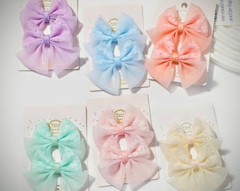 PICK 2 Baby Kids Snap Clip, Arcos de bebé, Mini clips de pelo de arco, Clip de arcos de pelo de bebé, Clips de pelo a presión, Clips de pelo de bebé, Regalo de baby shower para niños pequeños