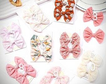 PICK 2  Toddler Kids Snap Clip, Baby Bows, Mini Bow Hair Clips, Baby Hair Bows Clip, Snap Hair Clips, Baby Hair Clips, Baby Shower Gift Baby