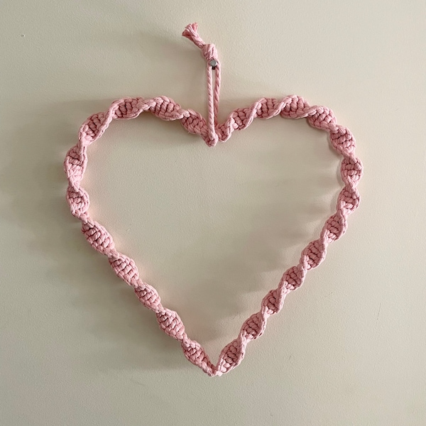 Macrame Heart Wreath