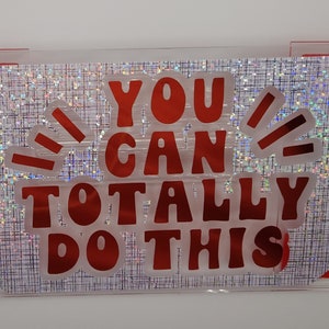 Positive affirmation/quote acrylic frame, 4in. X 6in.