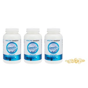 Arctic Omega Seal Oil Supplements - 500mg x 300 x 3 Bottles | Natural Omega-3, EPA, DHA & DPA | Sustainably Sourced, Easy on Stomach