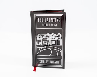 The Haunting of Hill House by Shirley Jackson leather novel book re-bind