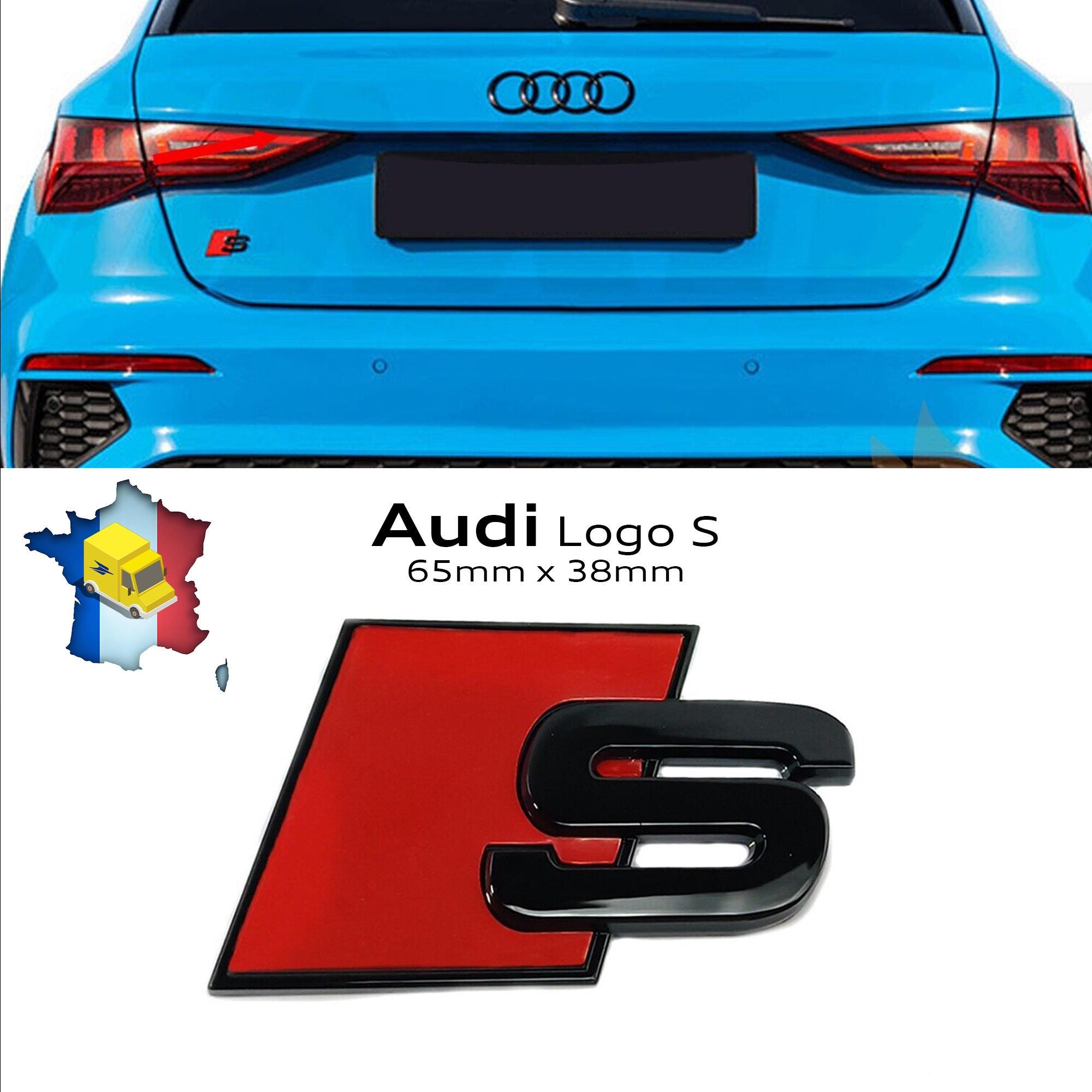 Glänzend Schwarzer SQ7 Logo Emblem Emblem Für Hintere