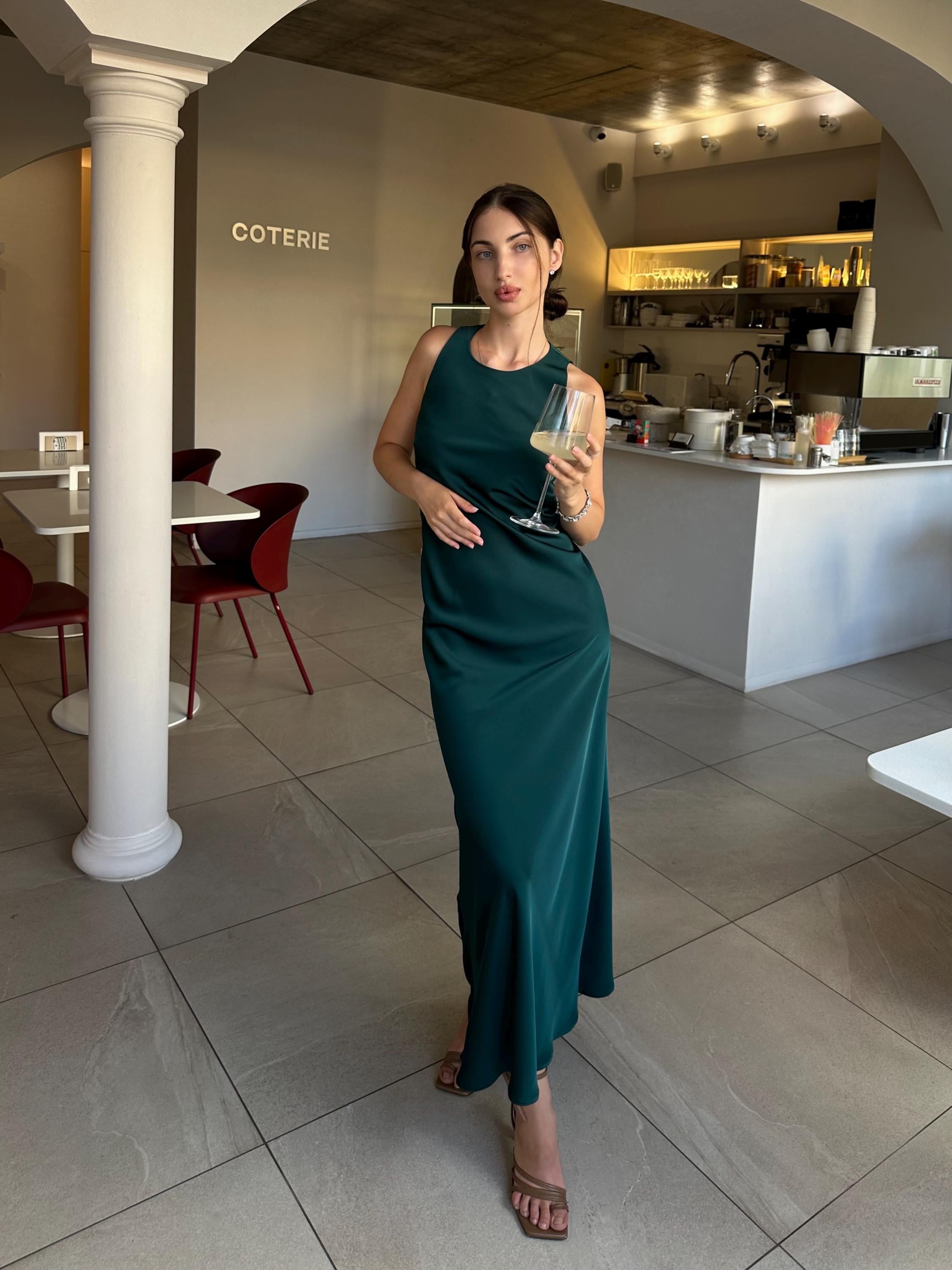 chinese dress ladies Women's Satin Maxi Dress | Stylish Satin Maxi Dress main image 0