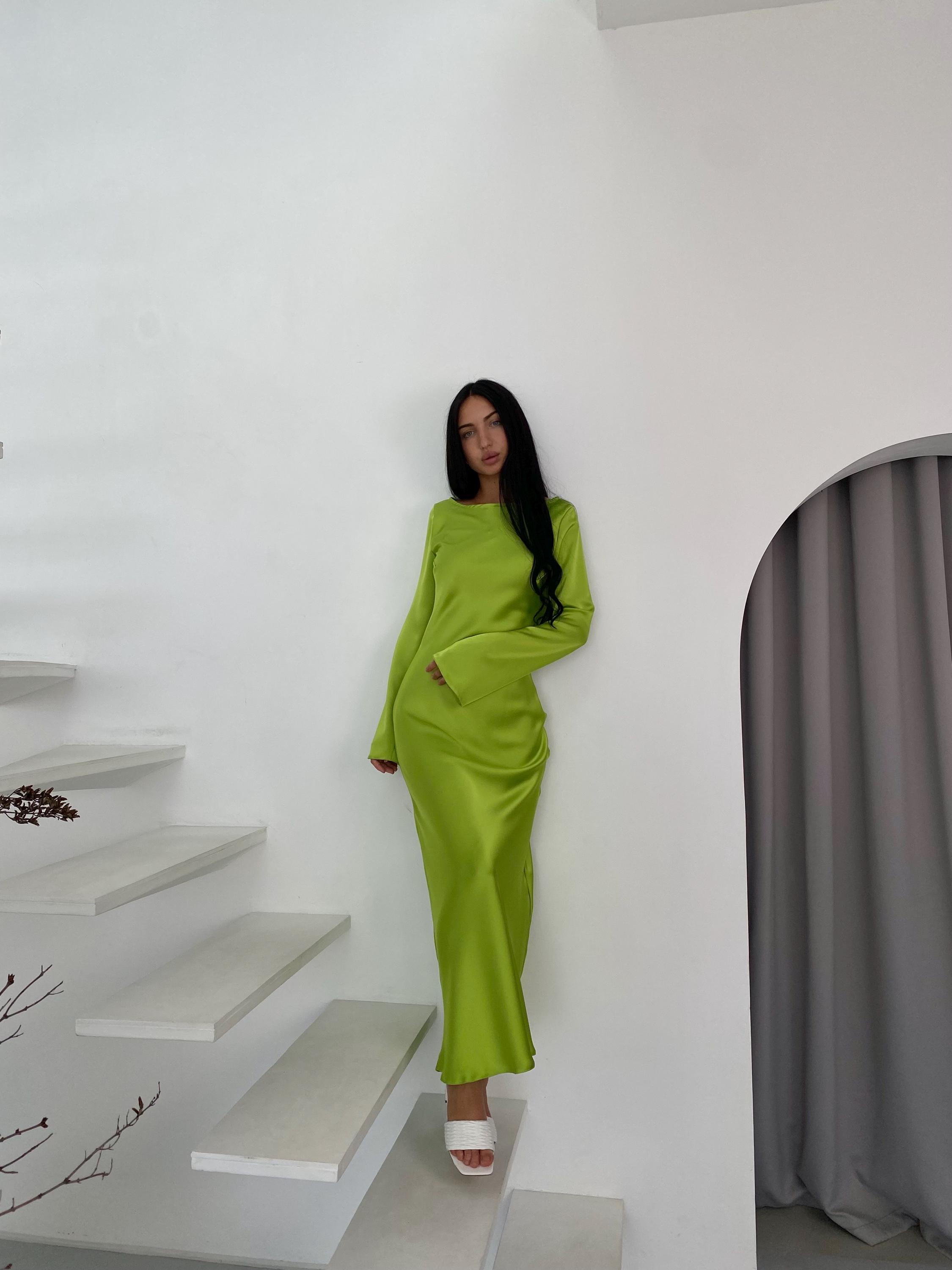 green emerald velvet dress Hey Girl Long Satin Cowl Neck Dress Forest Green
