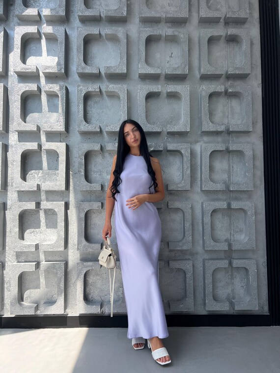 grey lavender dress Silky Satin Maxi mens leather belts