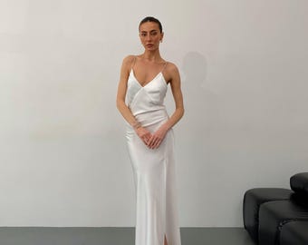 maxi elegant white formal dresses White Maxi Elegant Sleeveless Dress White / S main image 1