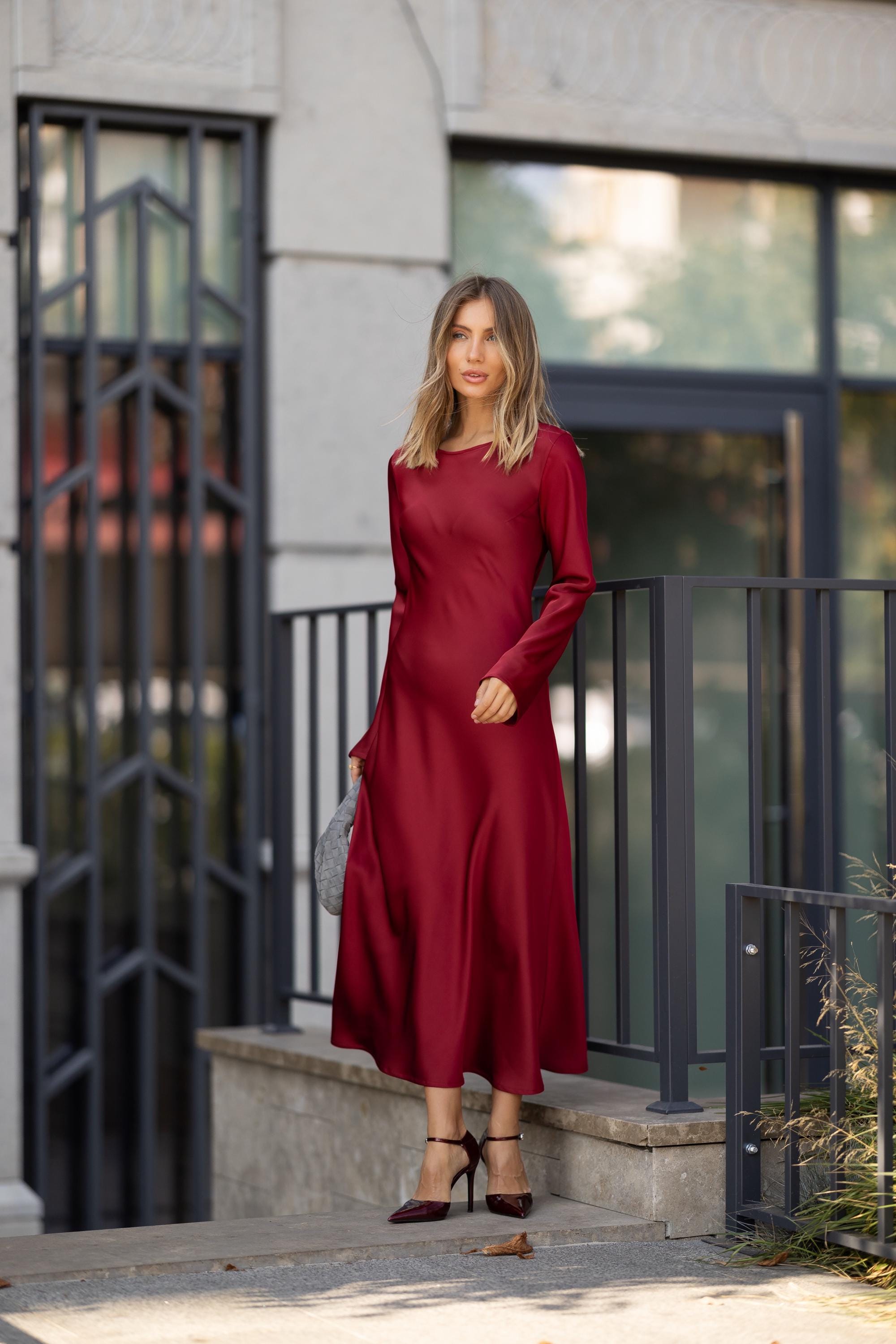 Ever-Pretty Vestiti da Cerimonia Lungo Elegante Senza Schienale Stile Impero Scollo a V Tulle Donna Oro 38