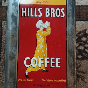 Hill Bros Coffee Tin - Etsy