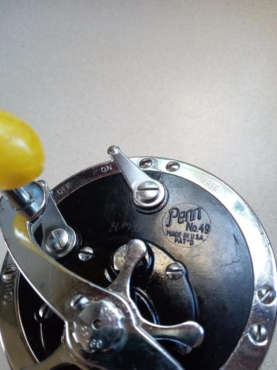 Penn 49 Super Mariner W/torpedo Bakelite Handle - Etsy