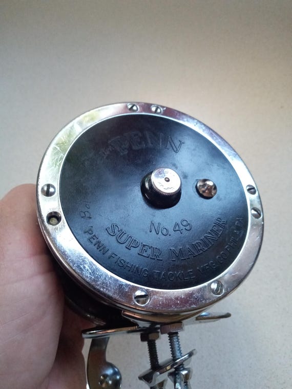 PENN№49SUPERMARINERスーパーマリナー PENN No. 49 SUPER MARINER Fishing Reel Black Deep Sea Narrow