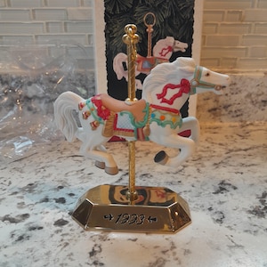 Vintage Hallmark keepsake ornament Tobin Fraley Carousel Horse