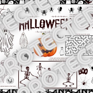Halloween activity sheet