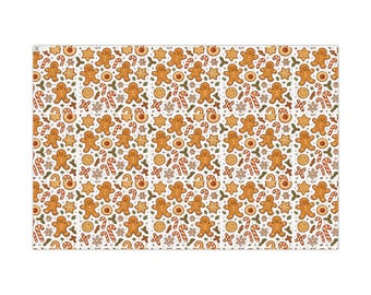 Gingerbread Cookies Gift Wrap Paper | Christmas Wrapping Paper