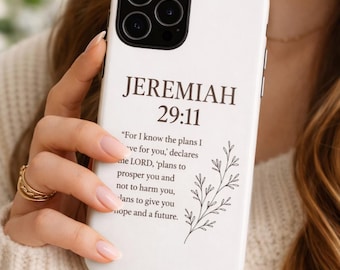 Jeremiah 29:11 iPhone Tough Case – Inspirational Bible Verse Gift